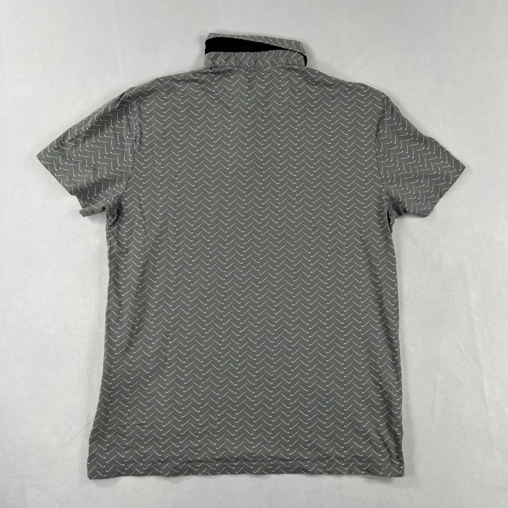 Polo‎ Ralph Lauren Polo Shirt Golf Club Print Tailored Fit Mens Grey Size M